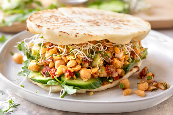 Satisfying Middle Eastern Vegan Chickpea Salad Recipe
